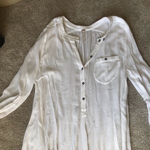 Free People gauze tunic